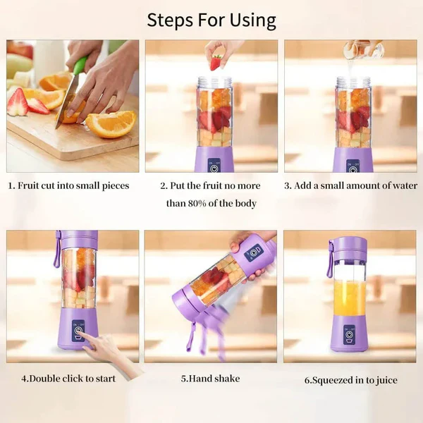 Portable Juicer Blender Six Blades