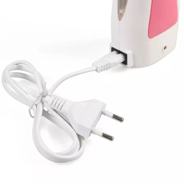Pack of 3 Roll on Wax Heater Machine Portable Wax Warmer Electric Depilatory Roller Hair Remover Refill with Srips & Wax Refil