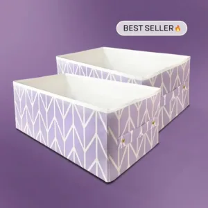 Large Clothes Organizer Pack of Two - Lilac